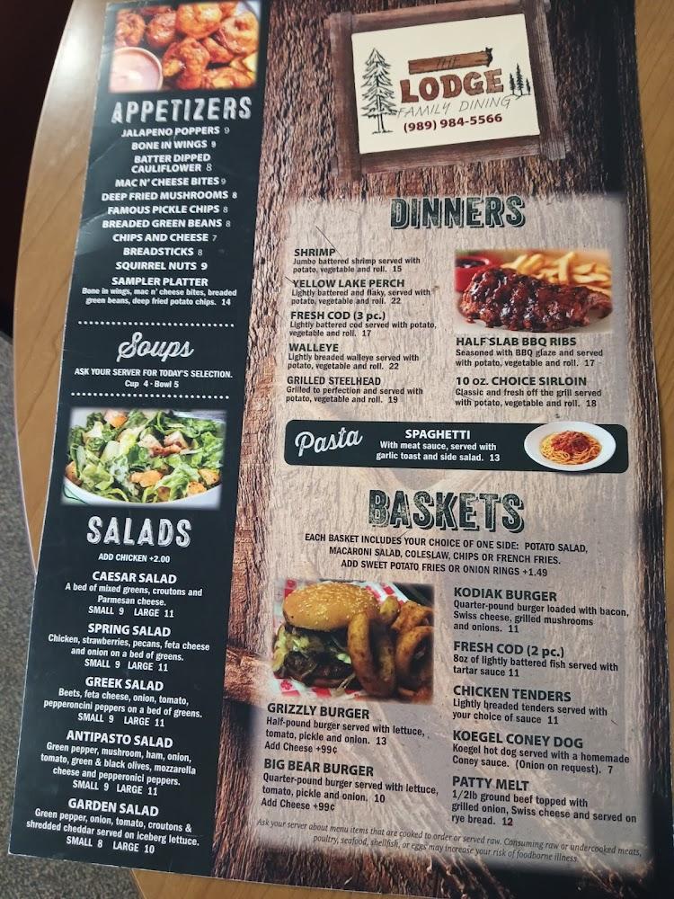 The Lodge Menu image 1