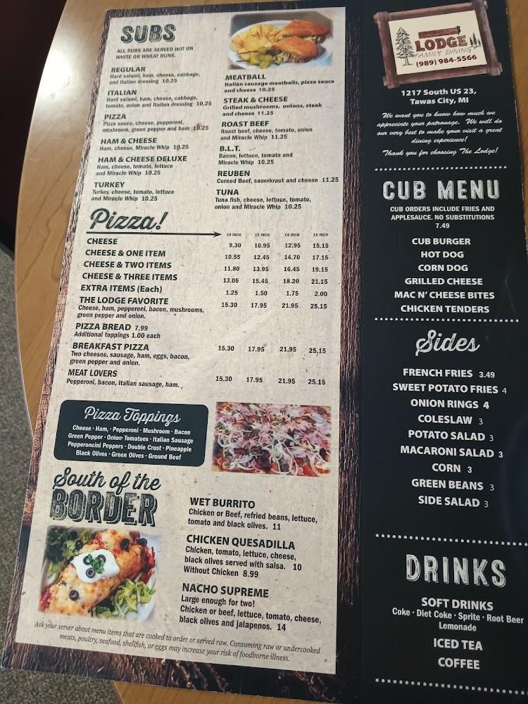 The Lodge Menu image 2