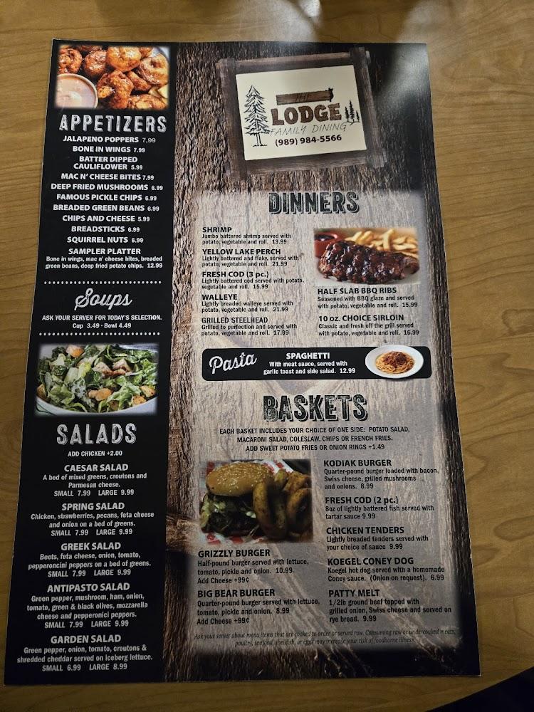 The Lodge Menu image 3