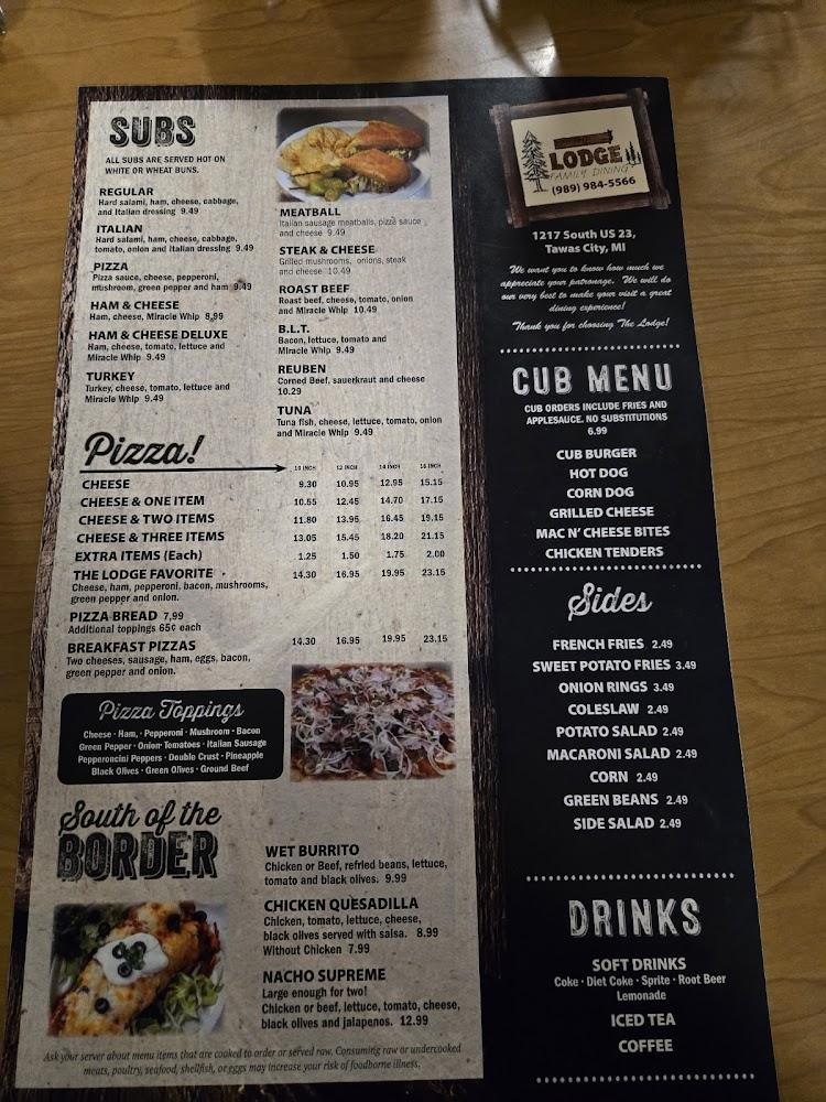 The Lodge Menu image 4